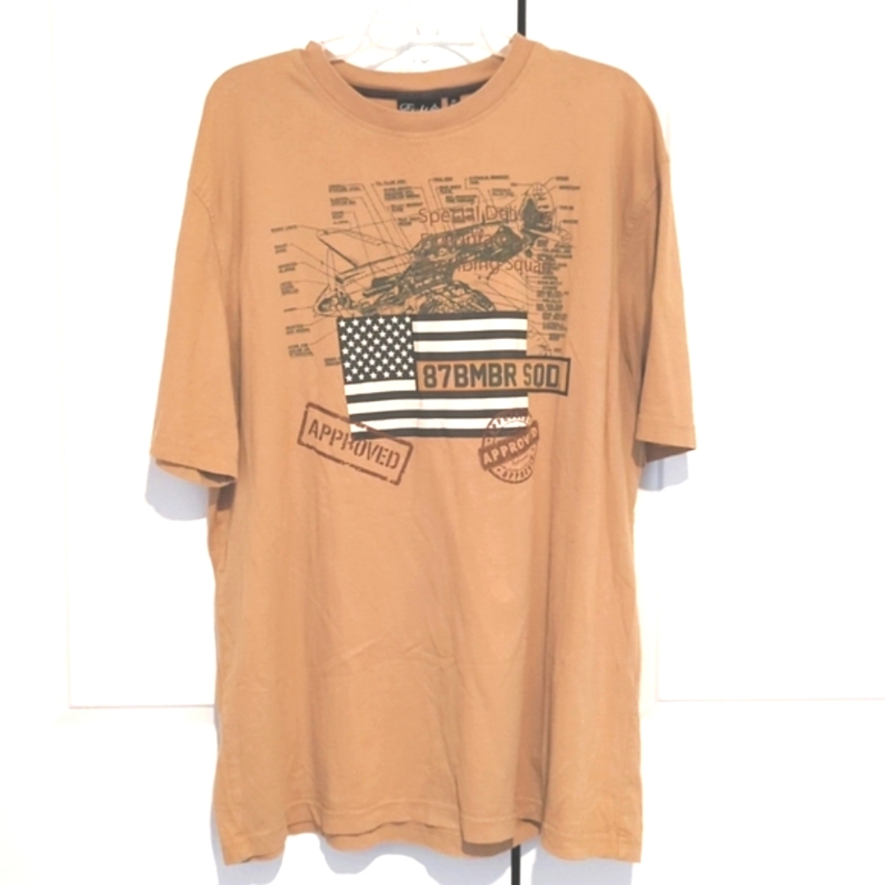 Eight 732 Short Sleeve T-shirt Mens Size 2XL Brown 87 BMBR SOD. Logo-235